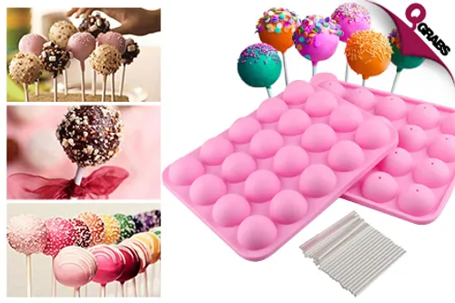 From QR29 Bake Delicious Pastries with 12, 15 & 20-hole Silicone Cake / Chocolate / Cookie Moulds! (Up to QR96 Value)